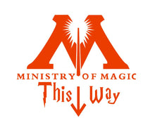 Carica l&#39;immagine nel visualizzatore della Galleria, Nuovi adesivi murali bagno WC MINISTERO DELLA MAGIA IN QUESTO MODO Bagno arte murale decorazioni per la casa poster impermeabile adesivi murali in vinile