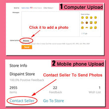 Charger l&#39;image dans la galerie, HOMFUN Photo personnalisée diamant peinture 5D bricolage image de strass diamant broderie 3D point de croix décoration de mariage à la maison