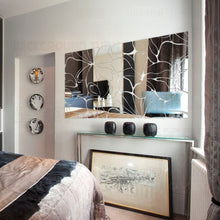 Загрузите изображение в программу просмотра галереи, Креативные квадратные абстрактные акриловые зеркальные настенные наклейки «сделай сам», наклейки на ТВ, наклейки на стены для спальни, гостиной, домашний декор, плакат R001