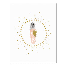 Carica l&#39;immagine nel visualizzatore della Galleria, Decorazione della camera da letto della ragazza della scuola materna Piuma di fenicottero Wall Art Canvas Poster e stampa Cartoon Painting Immagini a parete per soggiorno