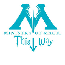 Carica l&#39;immagine nel visualizzatore della Galleria, Nuovi adesivi murali bagno WC MINISTERO DELLA MAGIA IN QUESTO MODO Bagno arte murale decorazioni per la casa poster impermeabile adesivi murali in vinile