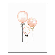 Carica l&#39;immagine nel visualizzatore della Galleria, Decorazione della camera da letto della ragazza della scuola materna Piuma di fenicottero Wall Art Canvas Poster e stampa Cartoon Painting Immagini a parete per soggiorno