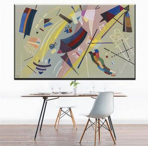 5D Diy Full Square Round Diamond Painting Cross Stitch Geometry Design Wassily Kandinsky Diamond Embroidery Wall Decor FS6059