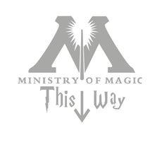 Carica l&#39;immagine nel visualizzatore della Galleria, Nuovi adesivi murali bagno WC MINISTERO DELLA MAGIA IN QUESTO MODO Bagno arte murale decorazioni per la casa poster impermeabile adesivi murali in vinile