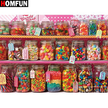 Charger l&#39;image dans la galerie, HOMFUN plein carré/rond perceuse 5D bricolage diamant peinture &quot;bonbons&quot; broderie point de croix 5D décor à la maison A09228