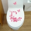 Butterfly Flower Vine Bathroom Wall Stickers Home Decoration Wallpaper Wall Decals For Toilet Decorative Sticker Home Decor