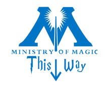 Carica l&#39;immagine nel visualizzatore della Galleria, Nuovi adesivi murali bagno WC MINISTERO DELLA MAGIA IN QUESTO MODO Bagno arte murale decorazioni per la casa poster impermeabile adesivi murali in vinile