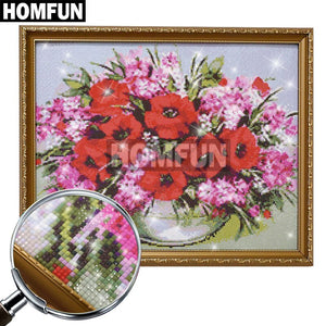 HOMFUN Full Square/Round Drill 5D DIY Diamond Painting "Tierlöwe" 3D-Stickerei Kreuzstich 5D Home Decor A13310