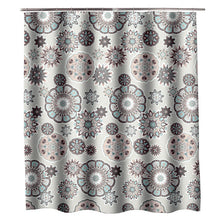 Загрузите изображение в программу просмотра галереи, Богемные занавески для душа с изображением мандалы, водонепроницаемая занавеска для ванной с геометрическим рисунком, чехол для ванны, очень большой, широкий, 12 крючков