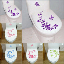 Load image into Gallery viewer, Butterfly Flower Vine Bathroom Wall Stickers Home Decoration Wallpaper Wall Decals For Toilet Decorative Sticker Home Decor