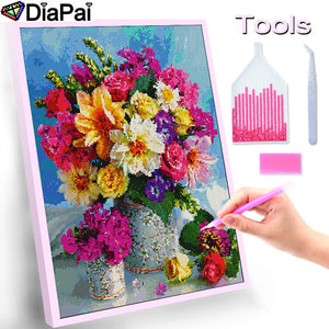 DIAPAI 5D DIY Diamond Painting 100% Full Square/Round Drill "Colored eyes" Diamond Embroidery Cross Stitch 3D Decor A23566