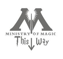 Carica l&#39;immagine nel visualizzatore della Galleria, Nuovi adesivi murali bagno WC MINISTERO DELLA MAGIA IN QUESTO MODO Bagno arte murale decorazioni per la casa poster impermeabile adesivi murali in vinile