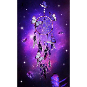 Full Square/Round Drill 5D DIY Landscape Diamond Painting &quot;Butterfly Dream Catcher&quot; Rhinestone Embroidery Cross Stitch 5D Decor