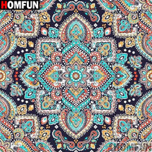 Charger l&#39;image dans la galerie, HOMFUN 3D Diamant Peinture &quot;Mandala fleur&quot; DIY Plein Strass Perceuse Point De Croix Kits Carré Rond Diamant Broderie A18309