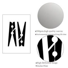 Cargar imagen en el visor de la galería, Hacer mi lavandería baño decoración cita arte cartel lavandería habitación pared imagen pinza de ropa lienzo pintura decoración del hogar impresiones HD2820