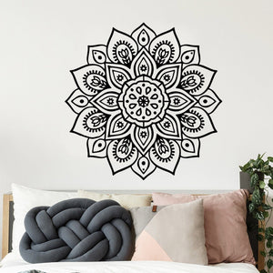 Adesivo da parete mandala yoga indiano adesivi da parete in pvc adesivo da parete moda moderna per la decorazione della camera da letto adesivi murali da parete