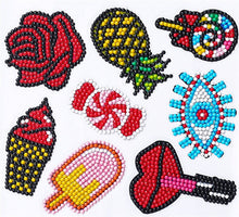 Carica l&#39;immagine nel visualizzatore della Galleria, Adesivi per pittura con diamanti Bambini 5D Fai da te Arte artigianale Pittura con animali e mondo marino con diamanti Dipingi con i numeri per bambini