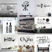 Load image into Gallery viewer, Kitchen Wall Stickers Vinyl Wall Decals for Kitchen English Quote Home Decor Art Decorative Stickers PVC Dining Room For Bar PVC