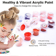 Cargar imagen en el visor de la galería, Cuadro GATYZTORY con animales bonitos, pintura de números DIY, cuadro de arte de pared moderno, pintura para niños con números, regalo único para decoración del hogar