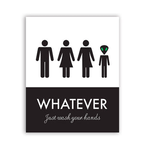 Bathroom Quote Sign Print Black White Poster Everybody Wants to Change the World Toilet Paper Art Canvas Painting Bathroom Decor