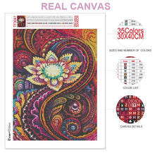 Cargar imagen en el visor de la galería, EverShine, pintura de diamantes, Mandala, Kits de punto de cruz, bordado de diamantes, flor, taladro completo, imagen cuadrada, arte de pared de diamantes de imitación