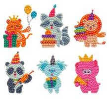 Carica l&#39;immagine nel visualizzatore della Galleria, Adesivi per pittura con diamanti Bambini 5D Fai da te Arte artigianale Pittura con animali e mondo marino con diamanti Dipingi con i numeri per bambini