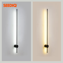 Carica l&#39;immagine nel visualizzatore della Galleria, Lampada da parete a led Lampada da parete lunga moderna per la camera da letto di casa Soggiorno Apparecchio di illuminazione per applique da parete con divano montato in superficie