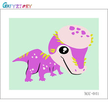 Cargar imagen en el visor de la galería, Cuadro GATYZTORY con animales bonitos, pintura de números DIY, cuadro de arte de pared moderno, pintura para niños con números, regalo único para decoración del hogar