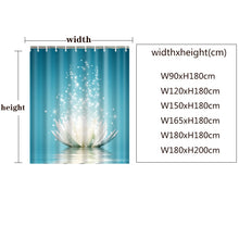 Load image into Gallery viewer, YOMDID Polyester Fiber Bath Curtain 3d Printed Shower Curtain with 12 Hooks for Home Bathroom Decor Bath Screen Cortina de ducha