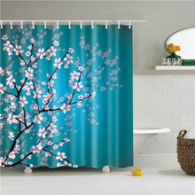 Cargar imagen en el visor de la galería, Floral bambú diente de león arce hoja flor tela impermeable poliéster ducha cortinas baño cortina baño accesorio impresión