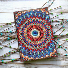 Загрузите изображение в программу просмотра галереи, AZQSD Алмазная картина Мозаика Тетрадь особой формы Цветок Мандала Узоры A5 Дневник Вышивка Подарок DIY