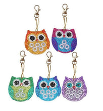 Cargar imagen en el visor de la galería, Llavero con pintura de diamantes 5D DIY, colgante de bordado de diamantes de imitación, Kits de manualidades DIY, pintura de diamantes, llavero de punto de cruz, accesorios