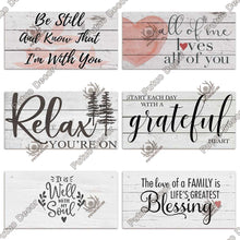 Carica l&#39;immagine nel visualizzatore della Galleria, Putuo Decor Speranza Targhe in legno Amicizia Targa da parete in legno Targa shabby chic per ciondolo in legno Decorazione della casa Regali di famiglia