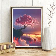 Carica l&#39;immagine nel visualizzatore della Galleria, HUACAN Full Square 5D Pittura Diamante DIY Sakura Albero Vulcano Diamante Ricamo Paesaggio Punto Croce Strass Mosaico