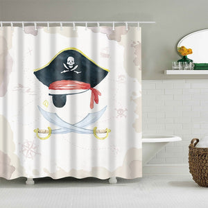 Alpaga motif rideau de bain imperméable rideaux de douche Polyester dessin animé bain écran imprimé rideau pour salle de bain décor à la maison