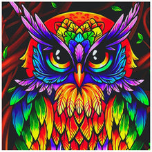 Laden Sie das Bild in den Galerie-Viewer, 5D DIY voller quadratischer / runder Diamantmalerei &quot;Tier&quot; Löwe Eule Strass Stickerei Mosaikbild Heimdekoration 3D Kreuzstich