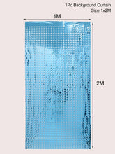 Carica l&#39;immagine nel visualizzatore della Galleria, Tenda per sfondo per feste, fondale con paillettes, decorazioni per matrimoni, baby shower, parete con paillettes, tenda per fondale glitterato, tenda in lamina di compleanno