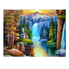 Carica l&#39;immagine nel visualizzatore della Galleria, Paesaggio cascata pittura diamante 5D nuovo prodotto strass ricamo diamante mosaico design completo punto croce decorazioni per la casa