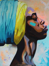 Laden Sie das Bild in den Galerie-Viewer, Afrikanische schwarze Frau Graffiti Kunst Poster und Drucke Abstrakte afrikanische Mädchen Leinwand Gemälde an der Wand Kunst Bilder Wanddekoration