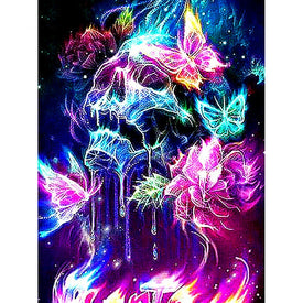 Pintura de diamantes Nuevas piedras cuadradas Calavera Mosaico de diamantes Venta Imágenes de dibujos animados con diamantes de imitación Hobby y artesanía