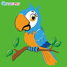 Cargar imagen en el visor de la galería, Cuadro GATYZTORY con animales bonitos, pintura de números DIY, cuadro de arte de pared moderno, pintura para niños con números, regalo único para decoración del hogar