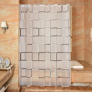 Salle de bain rideau de douche 3D étanche à la moisissure PEVA rideau de bain rideaux de douche environnement toilette porte rideau