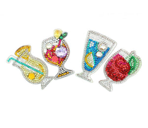 5D DIY Diamond Painting Keychain Rhinestone Embroidery Pendant DIY Craft Kits Diamond Painting Cross Stitch KeyChain Accessories
