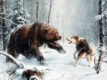 Cargar imagen en el visor de la galería, Bordado de diamantes, Animal Natural, pintura de diamantes cuadrados completos, imágenes de osos, diamantes de imitación, punto de cruz, mosaico de diamantes, decoración del hogar