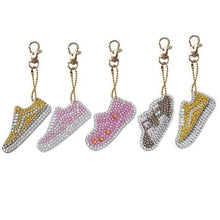 Cargar imagen en el visor de la galería, Llavero con pintura de diamantes 5D DIY, colgante de bordado de diamantes de imitación, Kits de manualidades DIY, pintura de diamantes, llavero de punto de cruz, accesorios