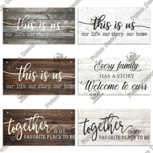 Carica l&#39;immagine nel visualizzatore della Galleria, Putuo Decor Speranza Targhe in legno Amicizia Targa da parete in legno Targa shabby chic per ciondolo in legno Decorazione della casa Regali di famiglia