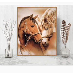 Diamond Painting Horse DIY Diamond Embroidery Animal Full Kits Handmade Gift Needlework Rhinestone Mosaic Picture