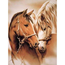 Cargar imagen en el visor de la galería, Pintura de caballo con diamantes, bordado de diamantes DIY, Kits completos de animales, regalo hecho a mano, imagen de mosaico de diamantes de imitación