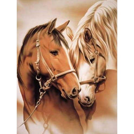 Pintura de caballo con diamantes, bordado de diamantes DIY, Kits completos de animales, regalo hecho a mano, imagen de mosaico de diamantes de imitación