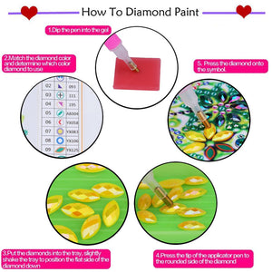 Diamond Painting DIY 5D Spezialform Strass, Mandala-Blume, Teildiamant-Kristall-Diamant-Malset